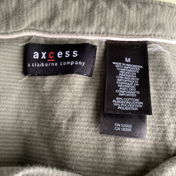 Light Green Striped Polo Shirt - Medium - Picture 5 of 6